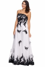 Strapless maxi gown