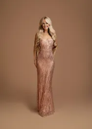 Avondjurk met pailletten