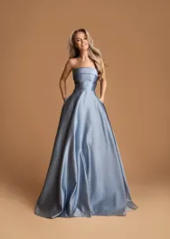 Strapless maxi baljurk