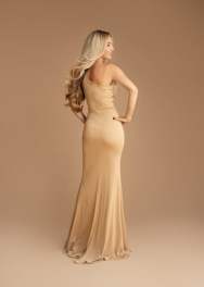 Avondjurk in beige