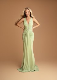 Avondjurk met volant