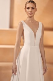 Georgette A-lijn bruidjurk