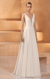 Bruidsjurk in georgette