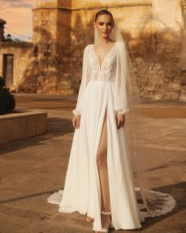 Lange mouwen bruidsjurk