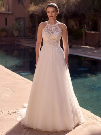 Bruidsjurk met halternek