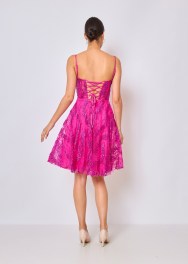 Fuchsia cocktailjurk