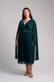 Cocktailjurk met cape