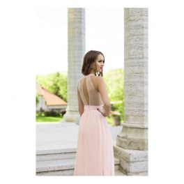 Halter gown with pearls