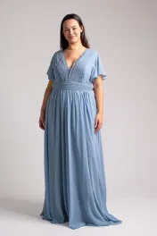 Vlinder mouw galajurk