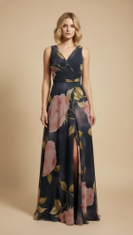 Galajurk met bloemenprint