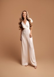 Jumpsuit korte vlindermouw